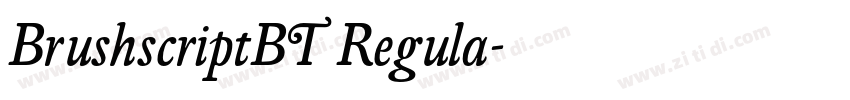 BrushscriptBT Regula字体转换 BrushscriptBT Regula字体转换